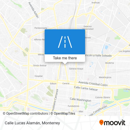 Calle Lucas Alamán map