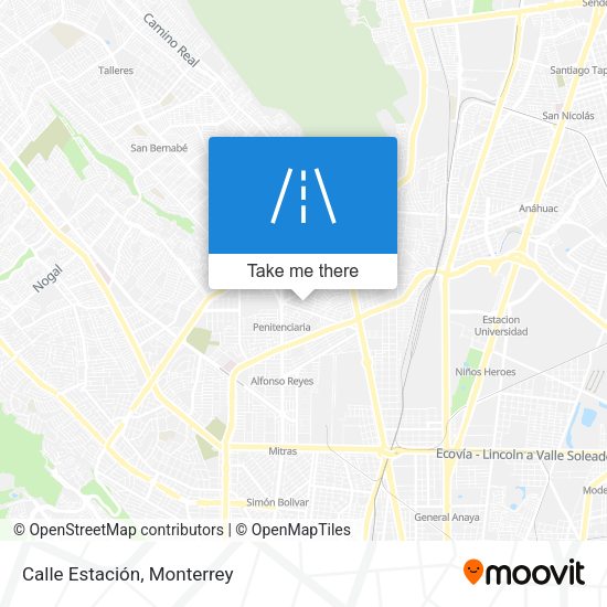 Mapa de Calle Estación