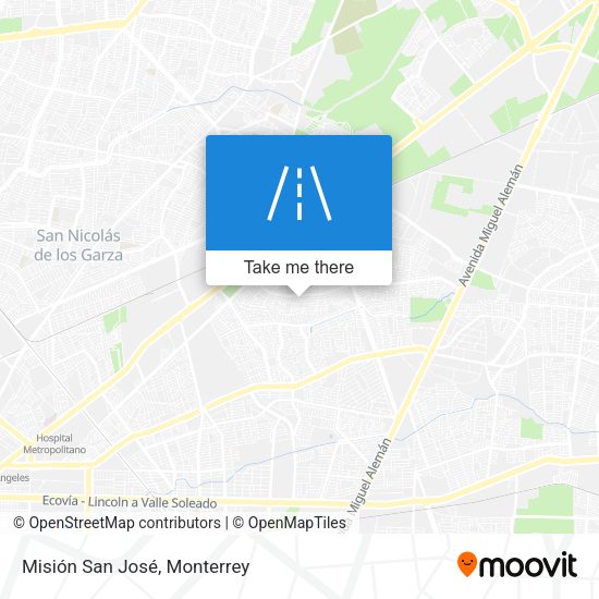 Misión San José map