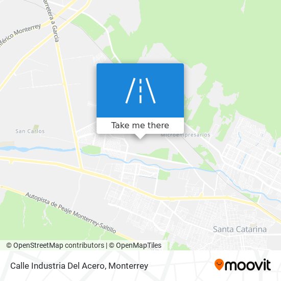 Mapa de Calle Industria Del Acero