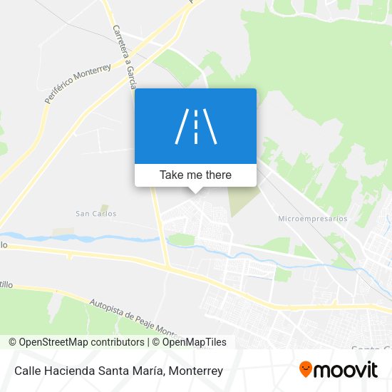 Calle Hacienda Santa María map