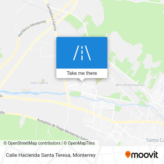 Calle Hacienda Santa Teresa map