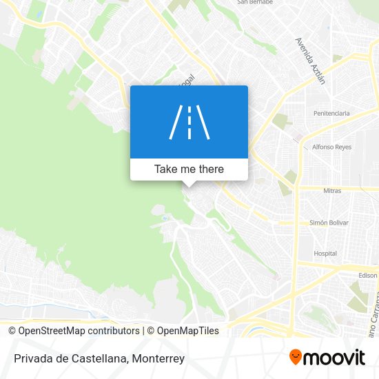 Mapa de Privada de Castellana