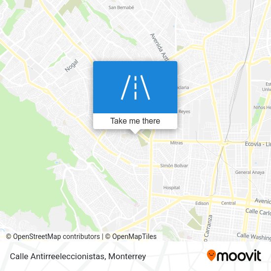Mapa de Calle Antirreeleccionistas