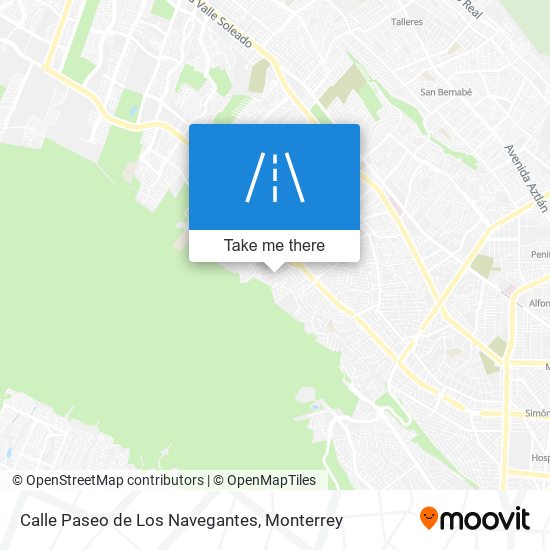 Calle Paseo de Los Navegantes map