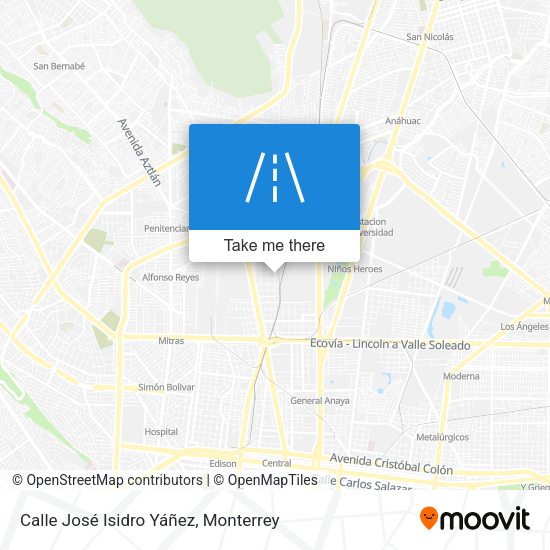 Calle José Isidro Yáñez map