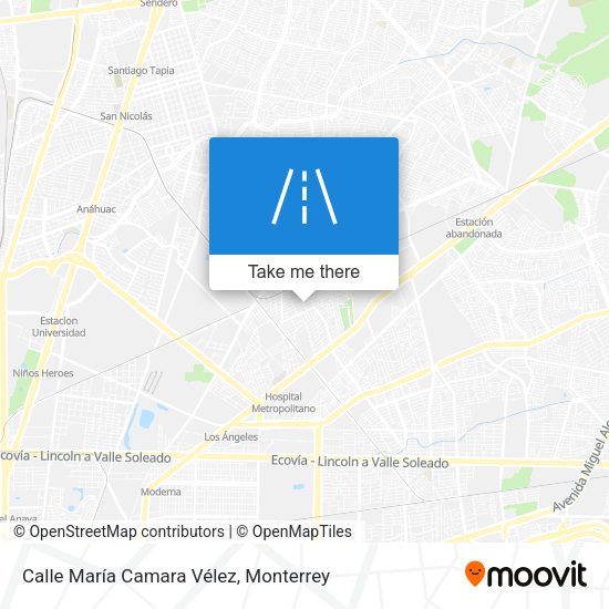 Mapa de Calle María Camara Vélez