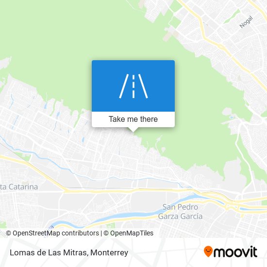 Lomas de Las Mitras map