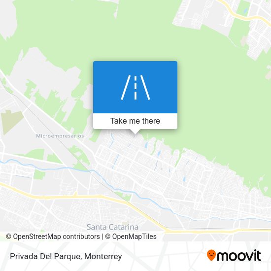 Mapa de Privada Del Parque