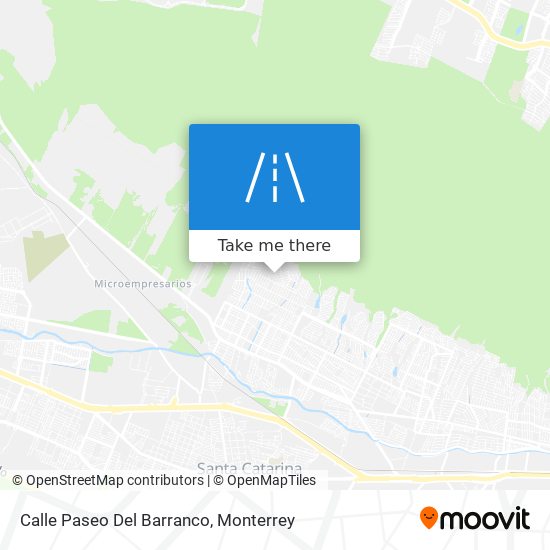 Mapa de Calle Paseo Del Barranco