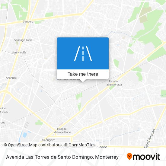 Mapa de Avenida Las Torres de Santo Domingo