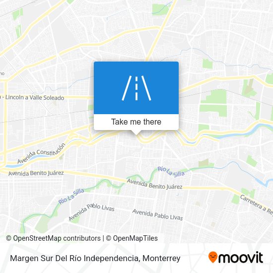 Mapa de Margen Sur Del Río Independencia