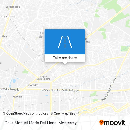 Calle Manuel María Del Llano map