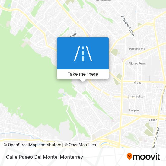 Calle Paseo Del Monte map