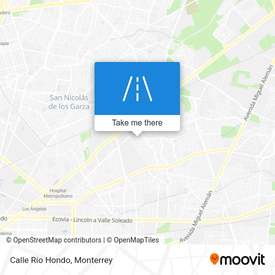 Mapa de Calle Río Hondo