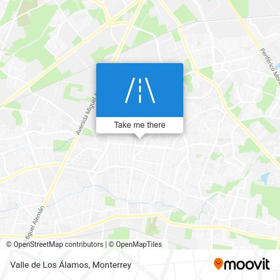 Valle de Los Álamos map