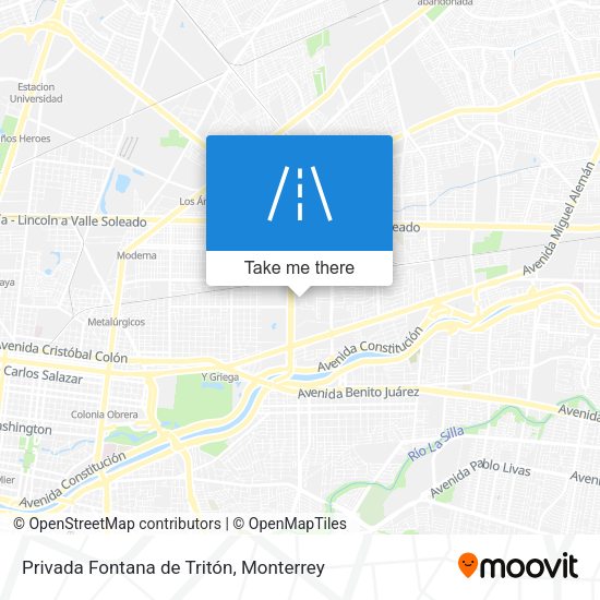 Privada Fontana de Tritón map