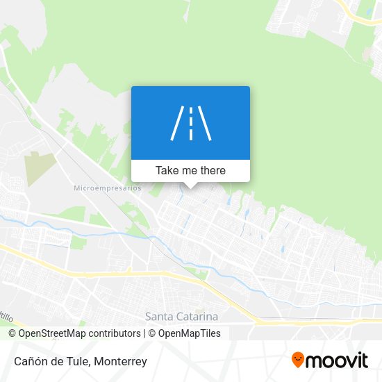 Cañón de Tule map