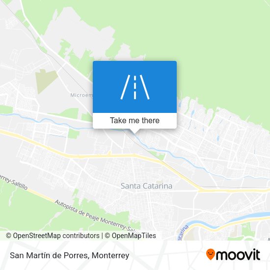 San Martín de Porres map