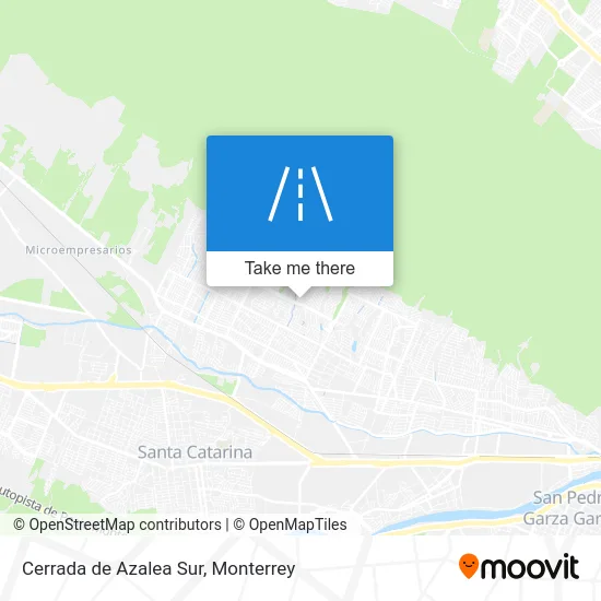 Cerrada de Azalea Sur map