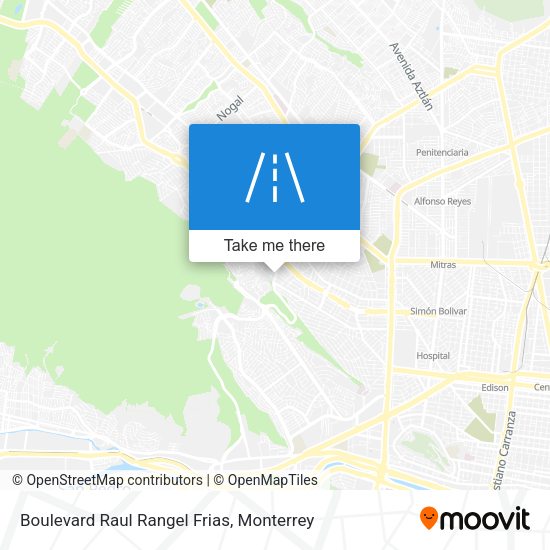 Mapa de Boulevard Raul Rangel Frias