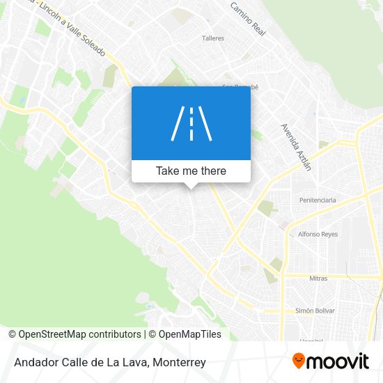 Mapa de Andador Calle de La Lava