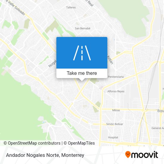 Mapa de Andador Nogales Norte