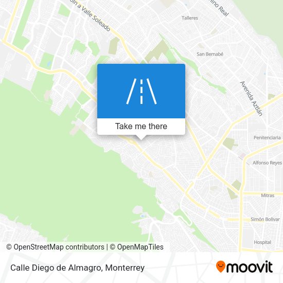 Mapa de Calle Diego de Almagro