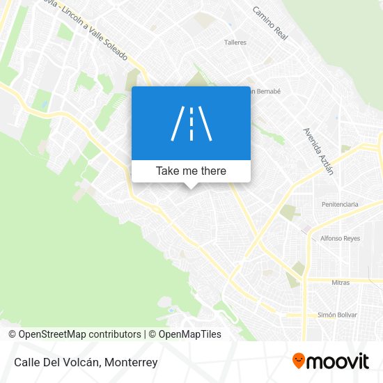 Mapa de Calle Del Volcán