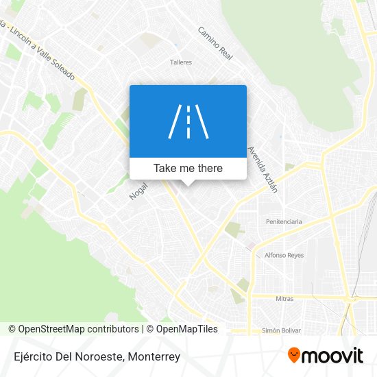 Mapa de Ejército Del Noroeste