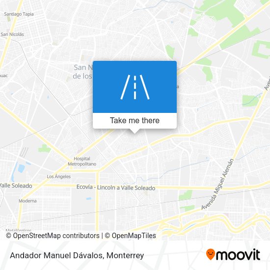 Andador Manuel Dávalos map