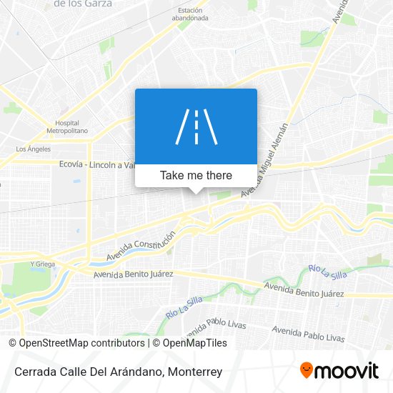 Mapa de Cerrada Calle Del Arándano