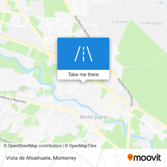 Vista de Ahuehuete map