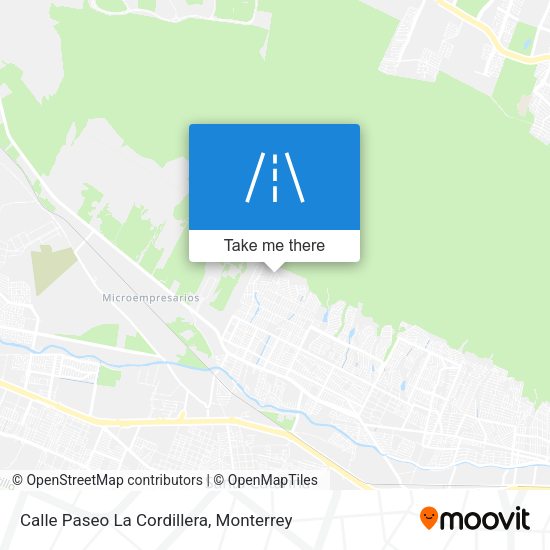 Calle Paseo La Cordillera map
