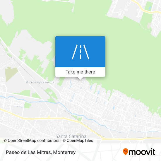 Paseo de Las Mitras map