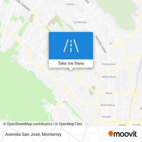Avenida San José map