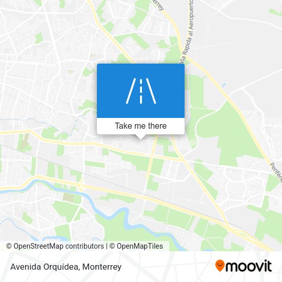 Mapa de Avenida Orquídea