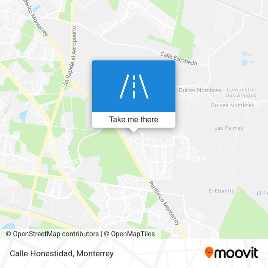 Mapa de Calle Honestidad
