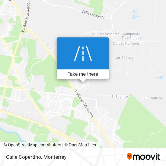 Calle Copertino map