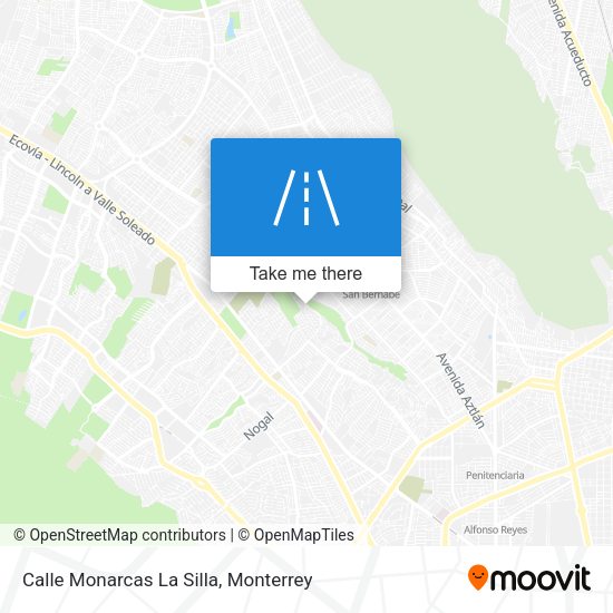 Calle Monarcas La Silla map