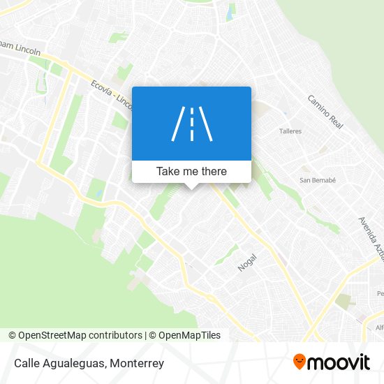 Calle Agualeguas map