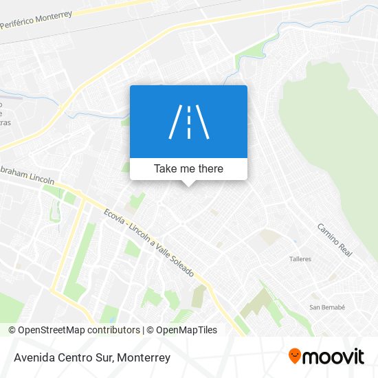 Avenida Centro Sur map