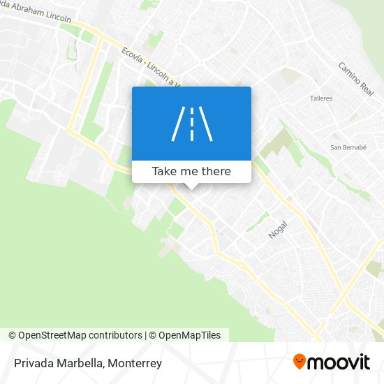 Privada Marbella map