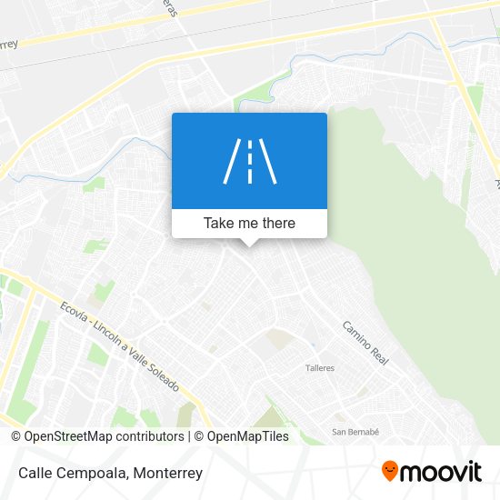 Mapa de Calle Cempoala