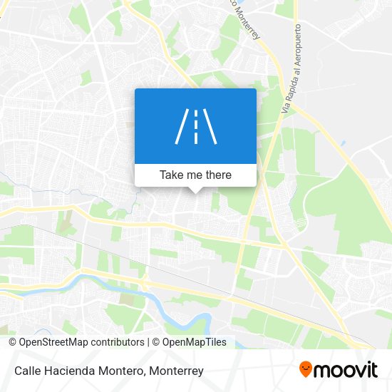 Mapa de Calle Hacienda Montero
