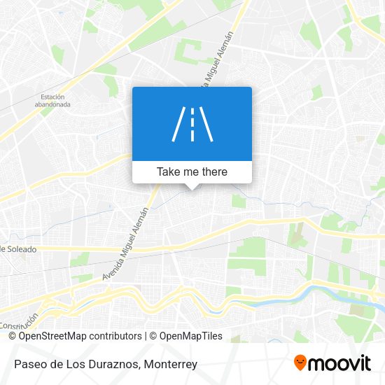 Mapa de Paseo de Los Duraznos
