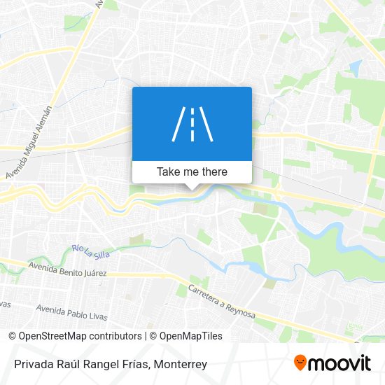 Privada Raúl Rangel Frías map