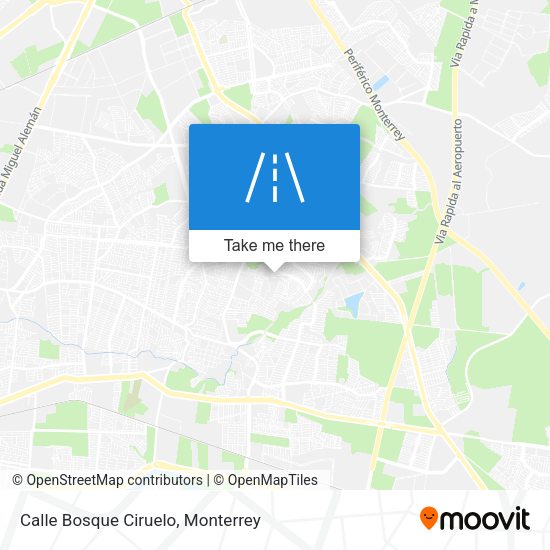 Mapa de Calle Bosque Ciruelo
