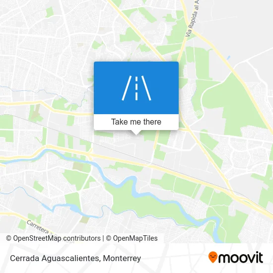 Cerrada Aguascalientes map