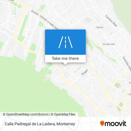 Calle Pedregal de La Ladera map